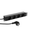 Mountable Power Strip 1U 4-way