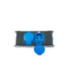 Power Strip 2 x Schukosockets IP54 | PowerIn BLU & PowerOut GREY