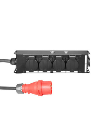 Power Strip 4 x Schukobuchse IP54 | 16A CEE In