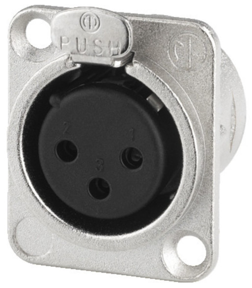 Neutrik XLR-bøsning hun - NC-3FDL1 NEUTRIK Neutrik XLR-bøsning hun - NC-3FDL1 NEUTRIK