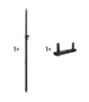 LD Systems Speaker pole with mounting fork for DAVE 10 G4X