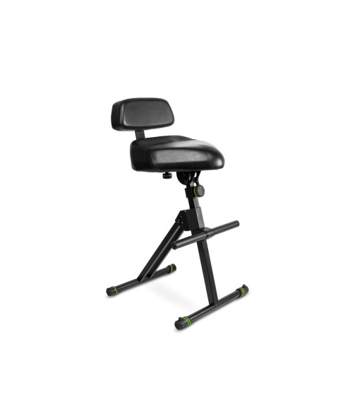 Gravity Height Adjustable Stool with Foot and Backrest