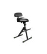 Gravity Height Adjustable Stool with Foot and Backrest