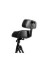 Gravity Height Adjustable Stool with Foot and Backrest