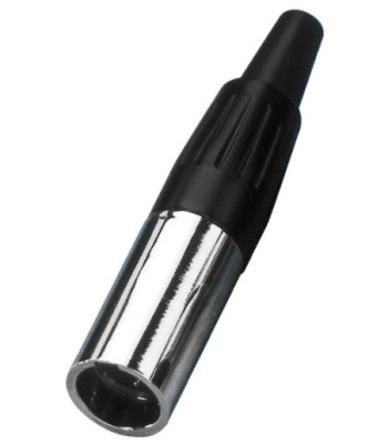 Mini XLR-stik han - XLR-307/P MONACOR