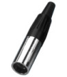 Mini XLR-stik han - XLR-307/P MONACOR