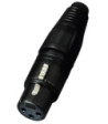 Neutrik XLR-stik hun - NC-3FXB NEUTRIK