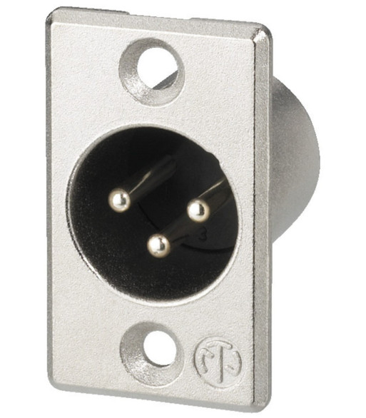 Neutrik XLR-bøsning han - NC-3MP NEUTRIK Neutrik XLR-bøsning han - NC-3MP NEUTRIK