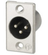 Neutrik XLR-bøsning han - NC-3MP NEUTRIK