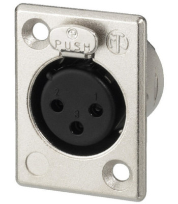 Neutrik XLR-bøsning hun - NC-3FP1 NEUTRIK