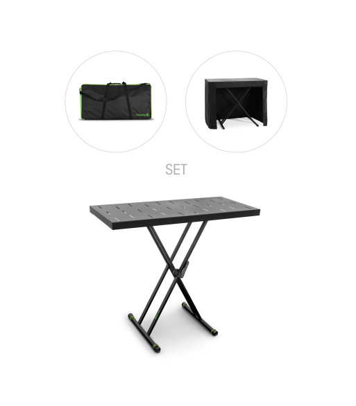 Gravity Keyboard stand X-Form double and support table Set 1