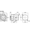 Neutrik Combi XLR-jack - NCJ-6FIS NEUTRIK