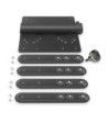 Gravity 35 mm Pole Mount LCD TV Monitor Bracket with 7 VESA Hole Patterns