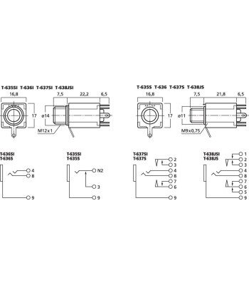 Jackbøsning 6.3mm - T-635S MONACOR