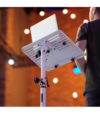 Gravity Universal Laptop Stand with Adjustable Holding Pins and Steel Base