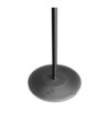 Gravity Traveler tablet holder and 1-hand mic stand with round base