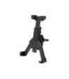 Gravity Traveler tablet holder and microphone stand with round base