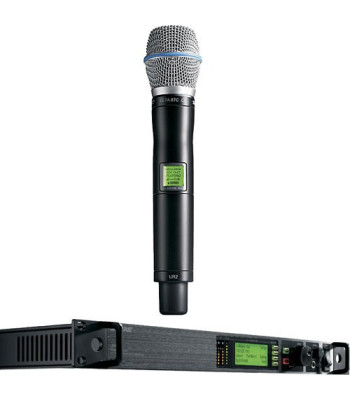 Udlejning: Trådløs Shure UHF/Beta 87