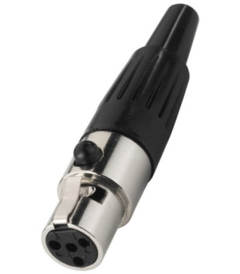 Mini XLR-stik hun - XLR-407/J MONACOR