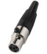 Mini XLR-stik hun - XLR-407/J MONACOR