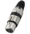 XLR-stik hun sort - XLR-207J/SW MONACOR