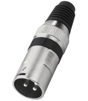XLR-stik han sort - XLR-207P/SW MONACOR