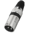 XLR-stik han sort - XLR-207P/SW MONACOR