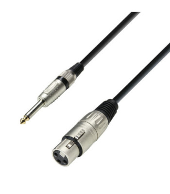 Microphone Cable | Adam Hall® XLR Female x Jack TS | 3 m