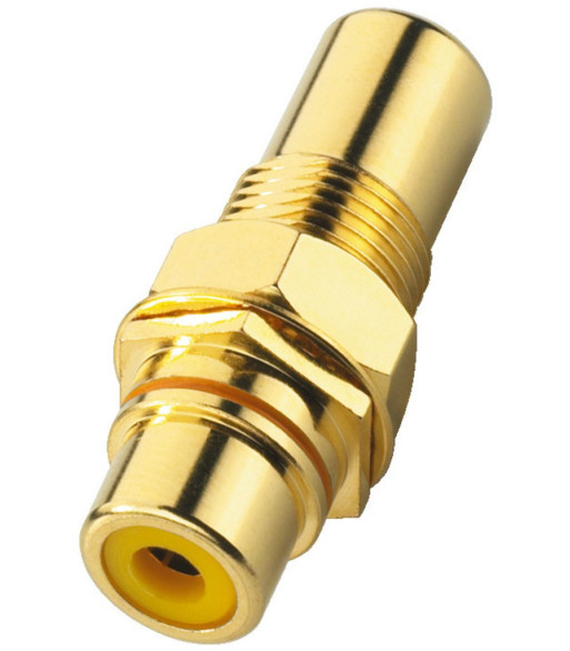 Phonobøsning hun/hun gul - T-730G/GE MONACOR Phonobøsning hun/hun gul - T-730G/GE MONACOR