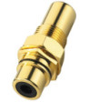 Phonobøsning hun/hun sort - T-730G/SW MONACOR