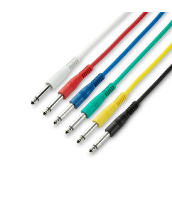 Patch Cable | Set of 6 Adam Hall® Jack TS | 1.2 m