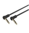 Pedalboard Patch Cable | Adam Hall® angled Jack TS | 0.1 m