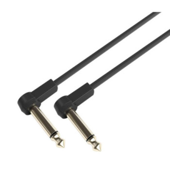 Pedalboard Patch Cable | Adam Hall® angled Jack TS | 0.1 m
