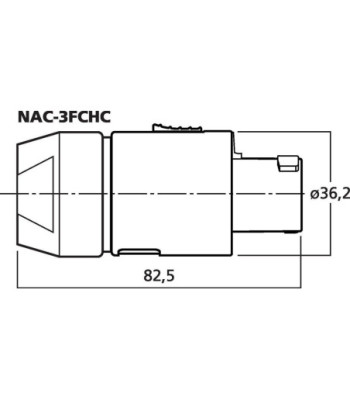 PowerCon t/230V - NAC-3FCHC NEUTRIK