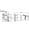Neutrik XLR-adapter - NA-3MDF NEUTRIK