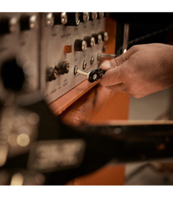 Vintage Pedalboard Patch Cable | Adam Hall® angled Jack TS | 0.3 m
