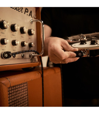 Vintage Pedalboard Patch Cable | Adam Hall® angled Jack TS | 0.3 m