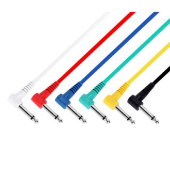 Patch Cable | Set of 6 Adam Hall® Jack TS | 0.9 m