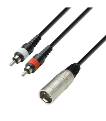 Y-Cable | Adam Hall® 2 RCA x XLR Male | 3 m