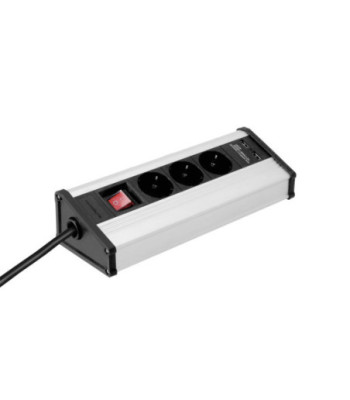 Power Strip 3-way with switch & 2 x USB | 1.4 m