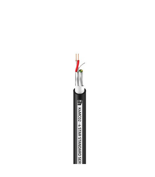 Muticore Cable | 2 channels 4 x 0.14 mm² AWG26 | 1 m - pr. meter Muticore Cable | 2 channels 4 x 0.14 mm² AWG26 | 1 m - pr. meter