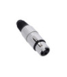 XLR plug 3-pole female