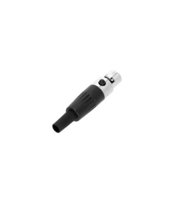 Mini XLR plug 3-pole female