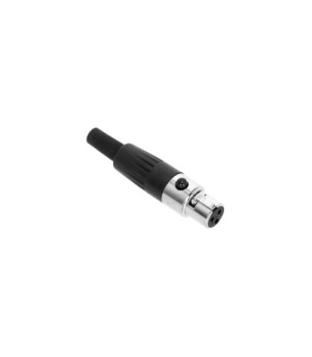 Mini XLR plug 3-pole female