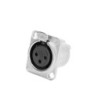 Panel jack XLR 3-pole female