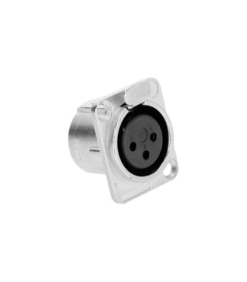 Panel jack XLR 3-pole female