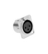 Panel jack XLR 3-pole female