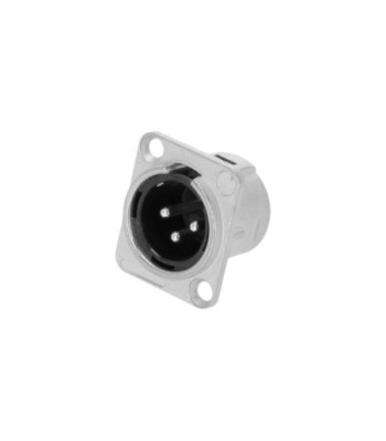 Panel jack XLR 3-pole male