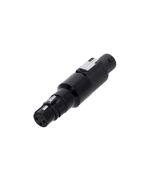 Adapter XLR 3-pole female to Standard speaker connector 4-pole female Adapter XLR 3-pole female to Standard speaker connector 4-pole female