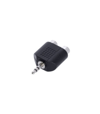 Y-adapter 2 x RCA female to 3.5 mm jack TRS male